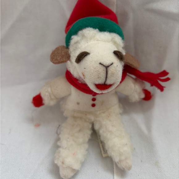 Lot/3 Vintage Christmas Santa Rubber Face Doll plus Brown Bear and Sheep… - Picture 14 of 16